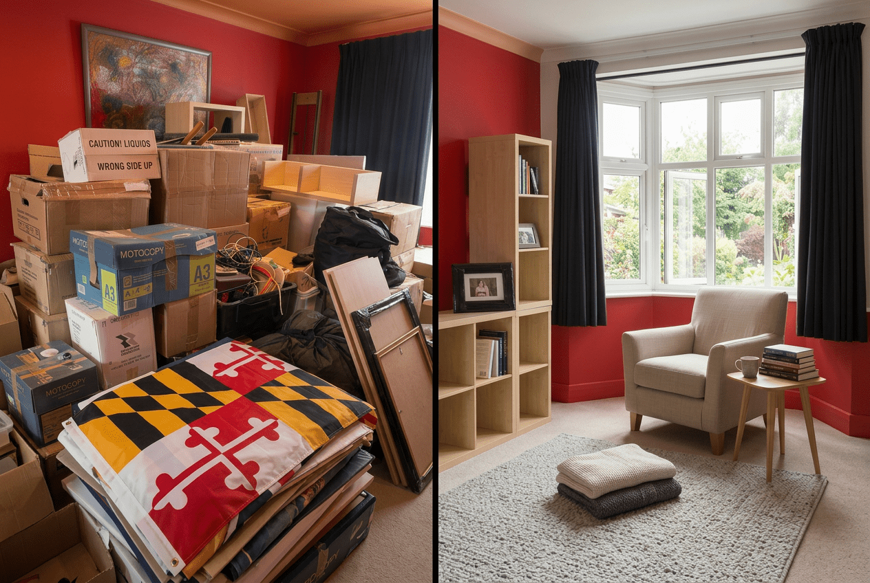 Junk removal before and after