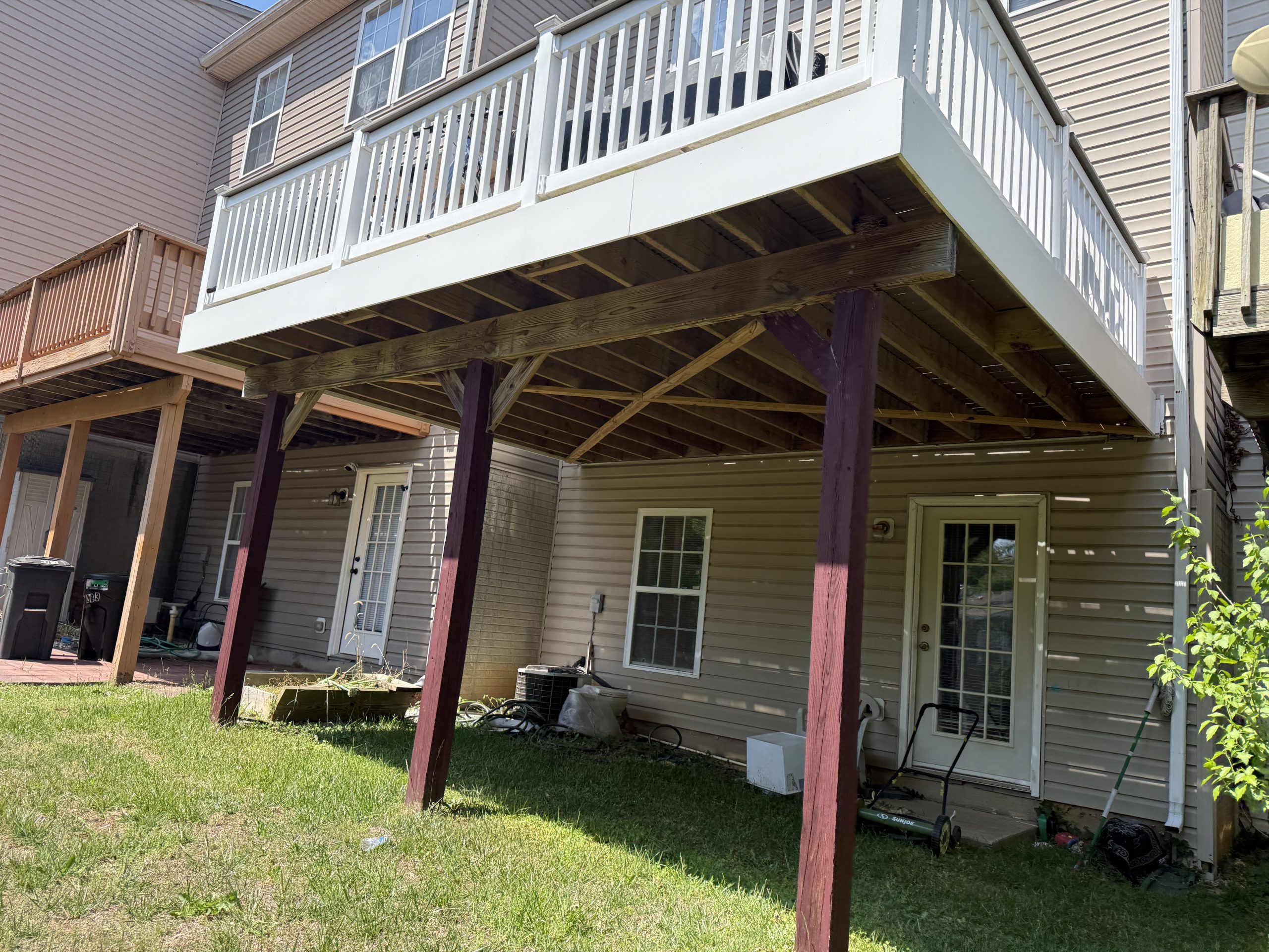 Deck removal job in progress